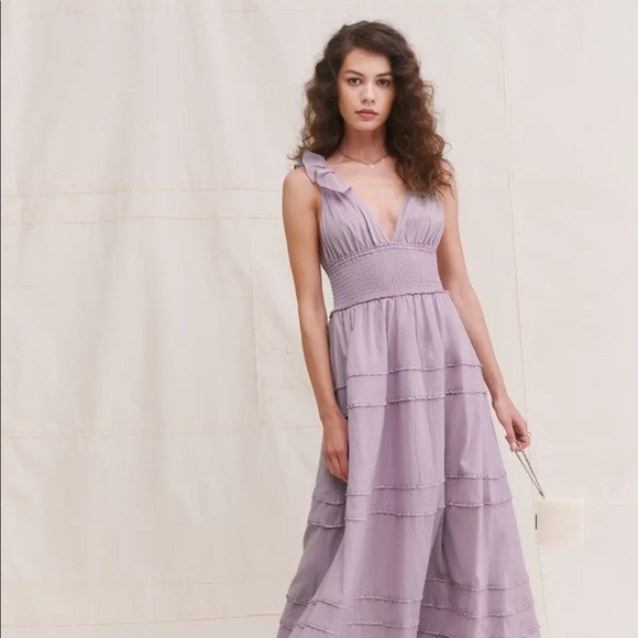 NWT *RARE* reformation Hampton dress - sweet pea
